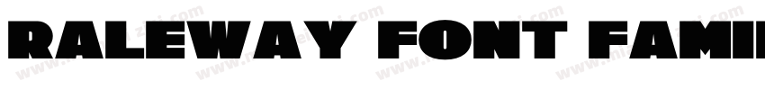 Raleway Font Family字体转换